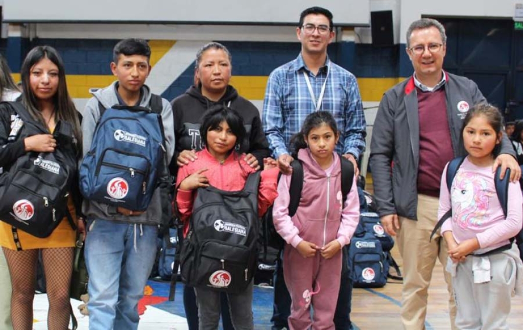 Salesian Project North Zone in Quito, Ecuador, provided 437 youth with school kits