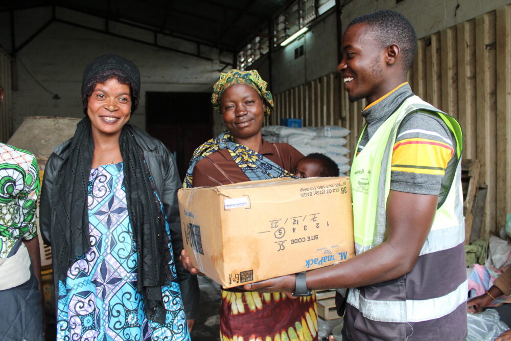 displaced people at Camp Don Bosco in Goma, DR of the Congo had access to healthy nutrition thanks to Salesian Missions.
