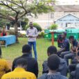 Students and staff at Don Bosco Boys Town Technical Institute in Nairobi, Kenya