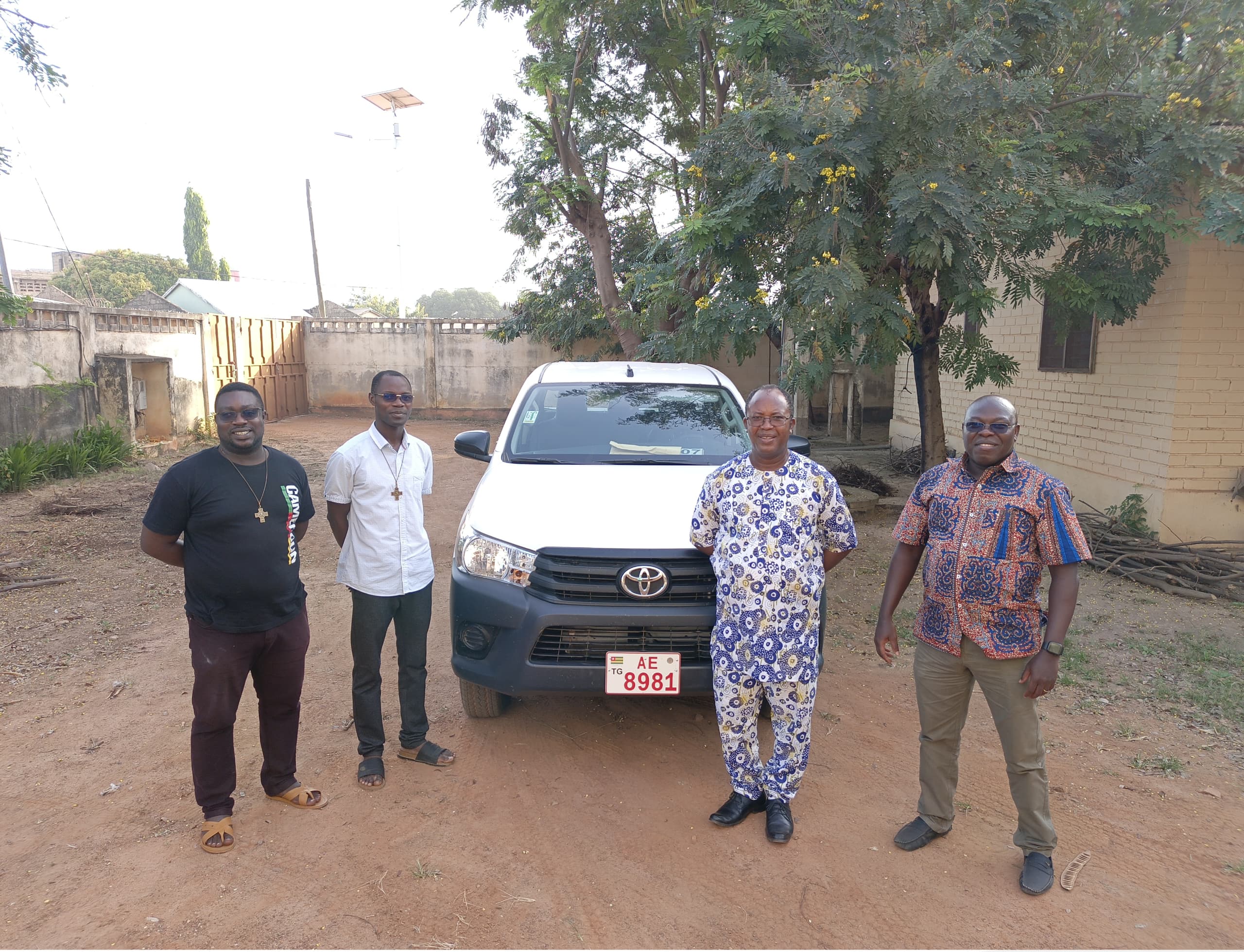 Salesian missionaries in Cinkassé, Togo, have a new vehicle to help them provide more outreach services to youth thanks to Salesian Missions