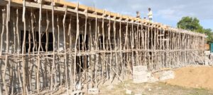 Salesian missionaries are working on a construction project to expand classrooms at Don Bosco Mahajanga, a technical and vocational center in Madagascar