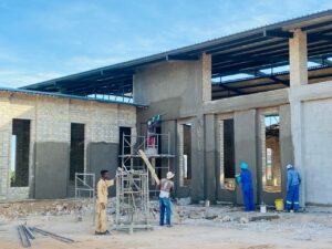 Salesian missionaries in Rundu, Namibia, completed phase three of a construction project for the new St. John Bosco Church thanks to donor funding from Salesian Missions