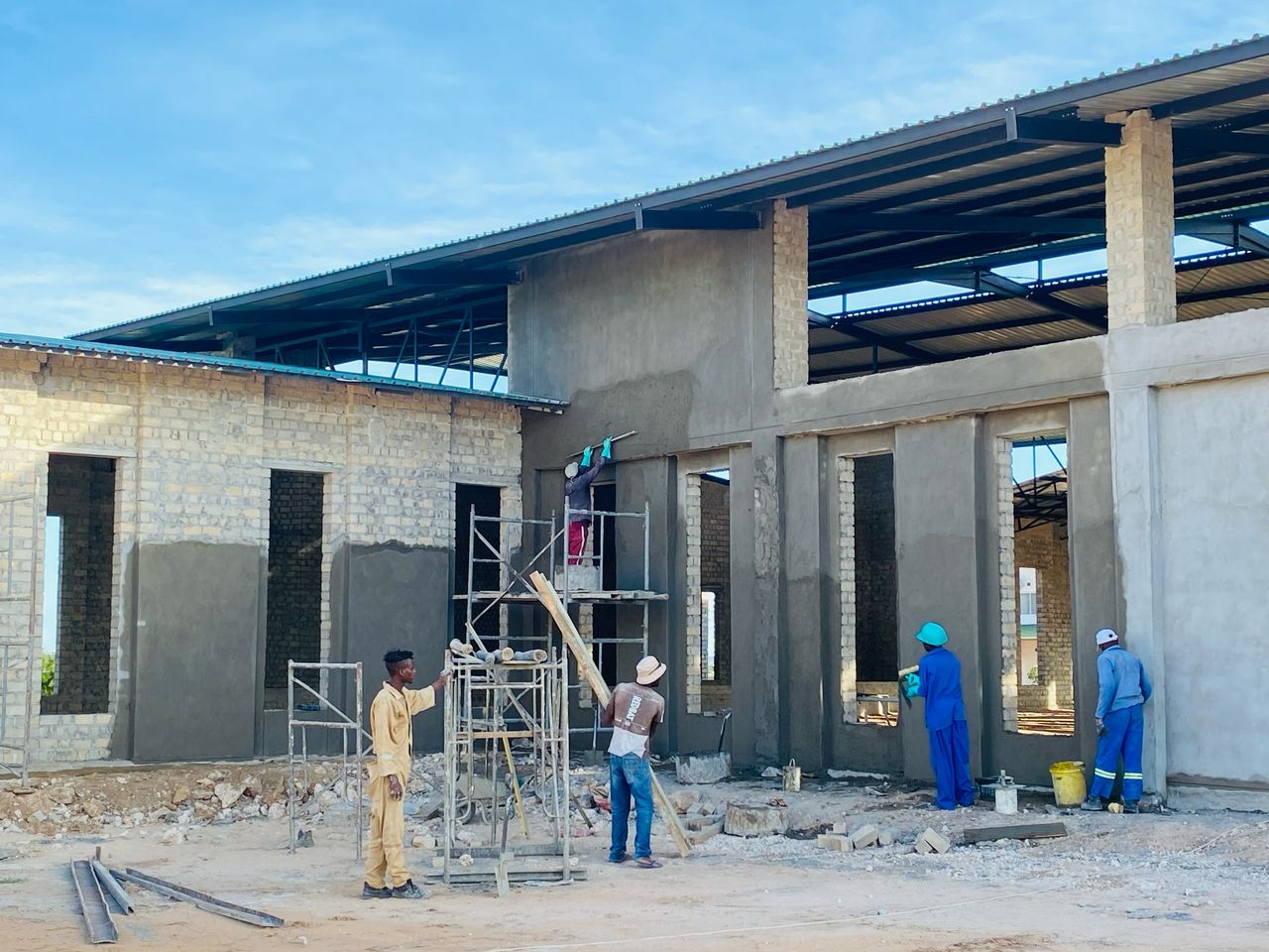 Salesian missionaries in Rundu, Namibia, completed phase three of a construction project for the new St. John Bosco Church thanks to donor funding from Salesian Missions