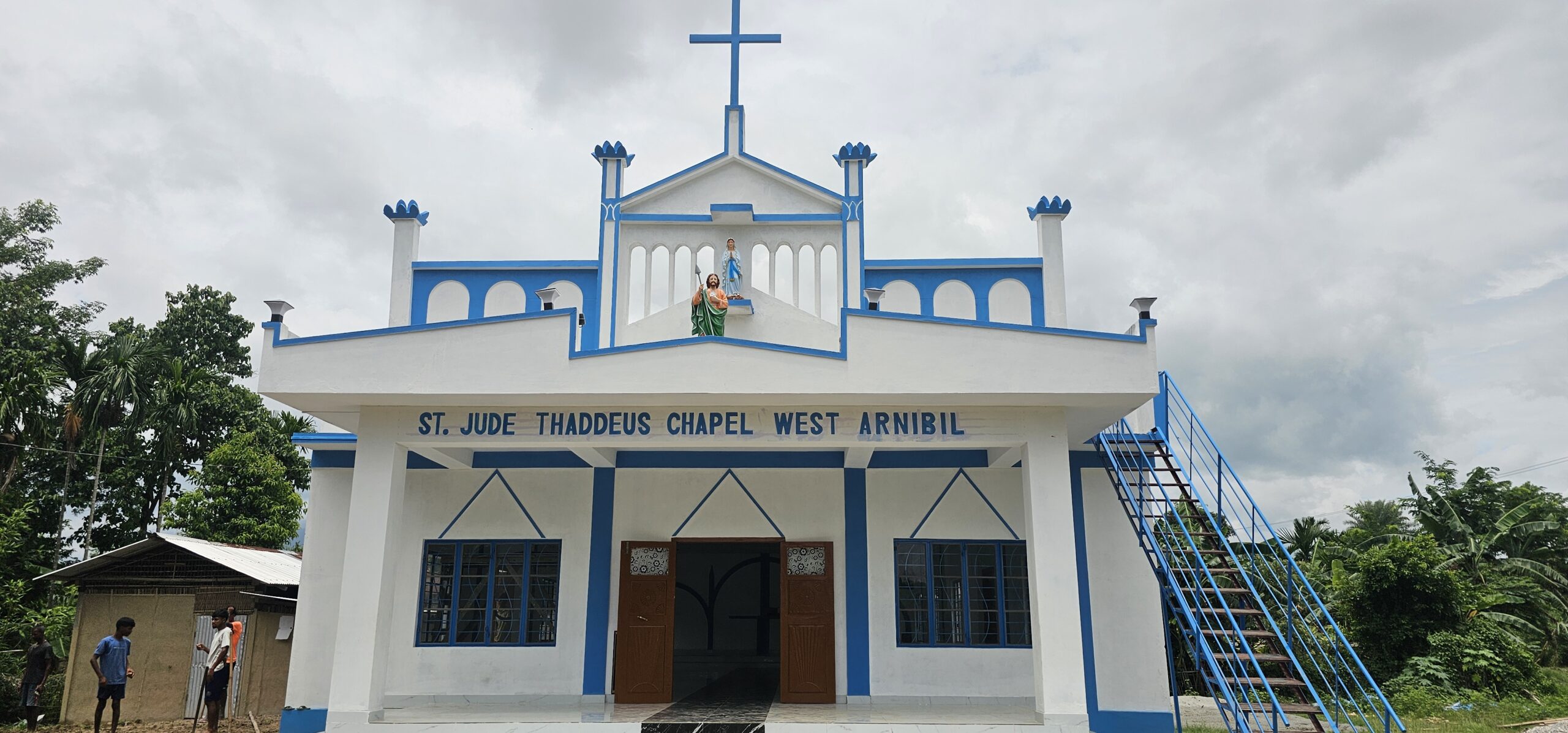 Salesian missionaries in the village of West Arnibil, located in Assam, India, completed the St. Jude Chapel thanks to donor support from Salesian Missions, the U.S. development arm of the Salesians of Don Bosco.