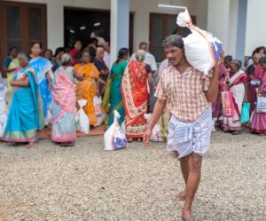 Bangalore Rural Educational and Development Society in India, in collaboration with Bosconet and supported by Nestlé India's CSR initiative, distributed 5,000 essential food kits to flood-affected families across the Thrissur, Ernakulam, and Kottayam districts of Kerala.