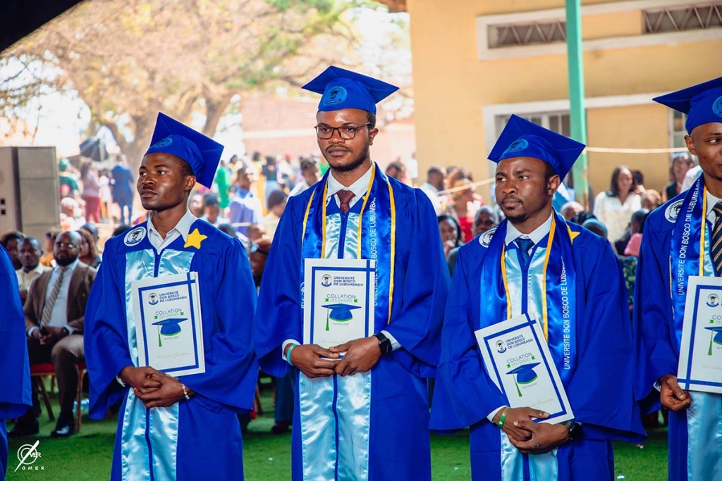 More than 500 students graduated from Don Bosco University in Lubumbashi, Democratic Republic of the Congo*, in the 2024-2025 academic year.
