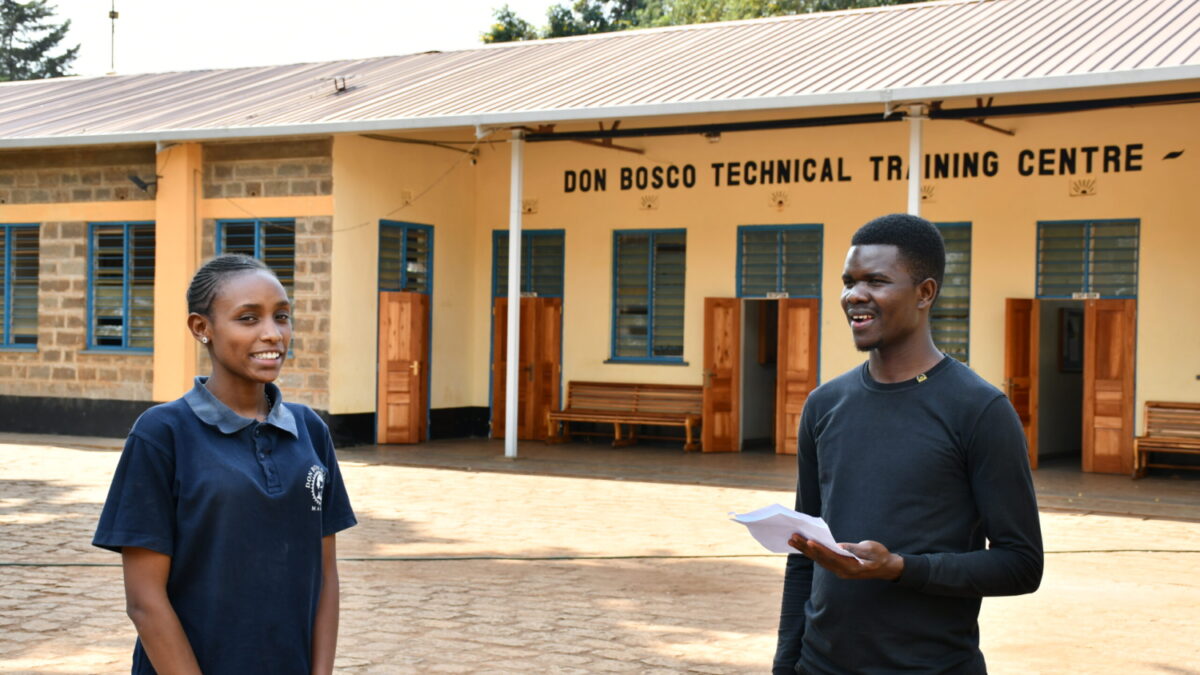Salesian missionaries with Don Bosco Makuya in Kenya were able to remove and replace hazardous asbestos roofing thanks to donor funding from Salesian Missions