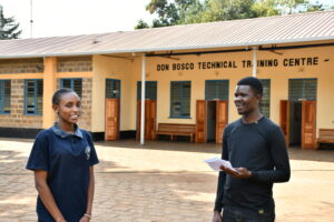 Salesian missionaries with Don Bosco Makuya in Kenya were able to remove and replace hazardous asbestos roofing thanks to donor funding from Salesian Missions