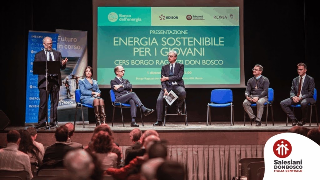 Borgo Ragazzi Don Bosco in Rome, one of several Salesian vocational training centers across Italy, is using renewable energy thanks to a large photovoltaic system that was recently installed as a result of collaboration with Banco dell’Energia and Edison.