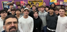 Salesian Family Youth Center, located in Boyle Heights, Los Angeles, California, recently hosted high school senior students from Loyola High School who were looking to complete community service hours.