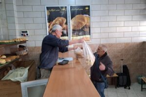 Salesian Missions, the U.S. development arm of the Salesians of Don Bosco, helped support the Salesian Bakery, a historical institution in Bethlehem. With the support provided in part by Salesian Missions, the bakery was able to provide free bread to 111 vulnerable families and eight institutions.