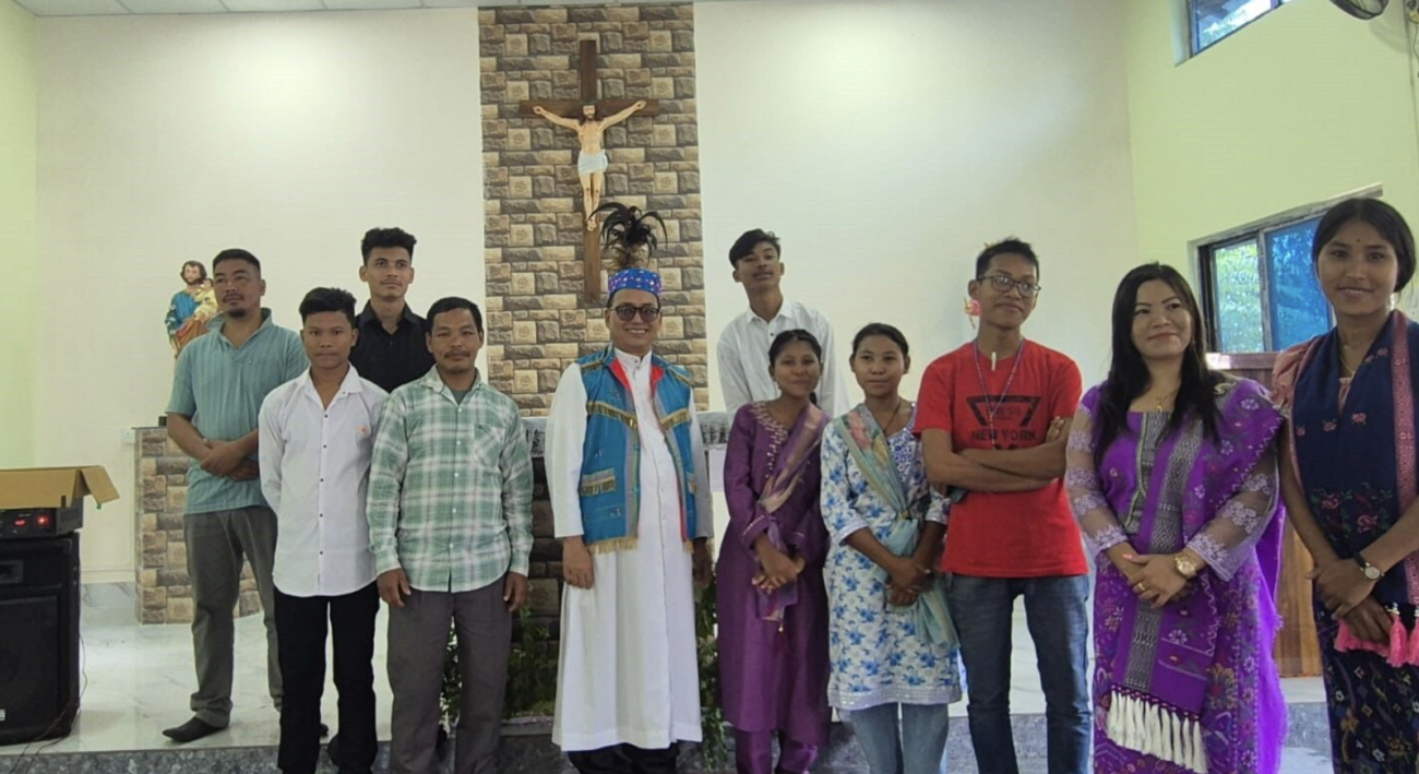 Salesian missionaries have a new chapel in Naegaon Garo Village of St. John Bosco Parish Kokrajhar, Assam, India, thanks to donor funding from Salesian Missions