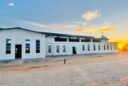 Salesian missionaries in Rundu, Namibia, completed the windows and glass for the new St. John Bosco Church thanks to donor funding from Salesian Missions
