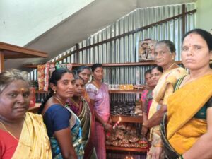 The Salesian-run Self-Help Group has opened the Namma Kadai–Women’s Grocery Store, which the women in the group run and manage.